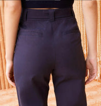 Ulla Johnson Daya Wide Leg Pant in midnight - women's pants - alternate view