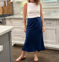 Voyageur By Mersea - Aix Linen Midi Skirt