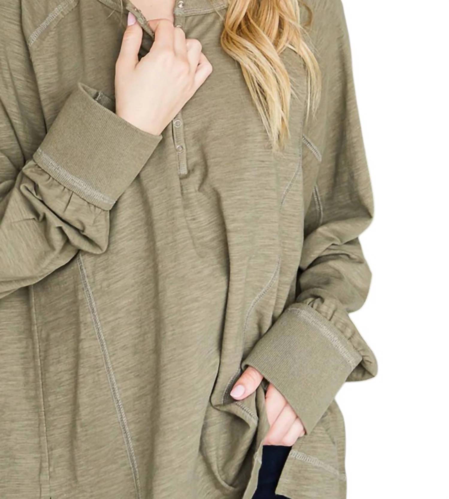 Cotton Bleu - Cotton Casual Top - Plus