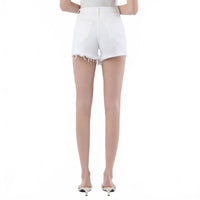 Lovervet - Super High Rise Frayed Denim Shorts