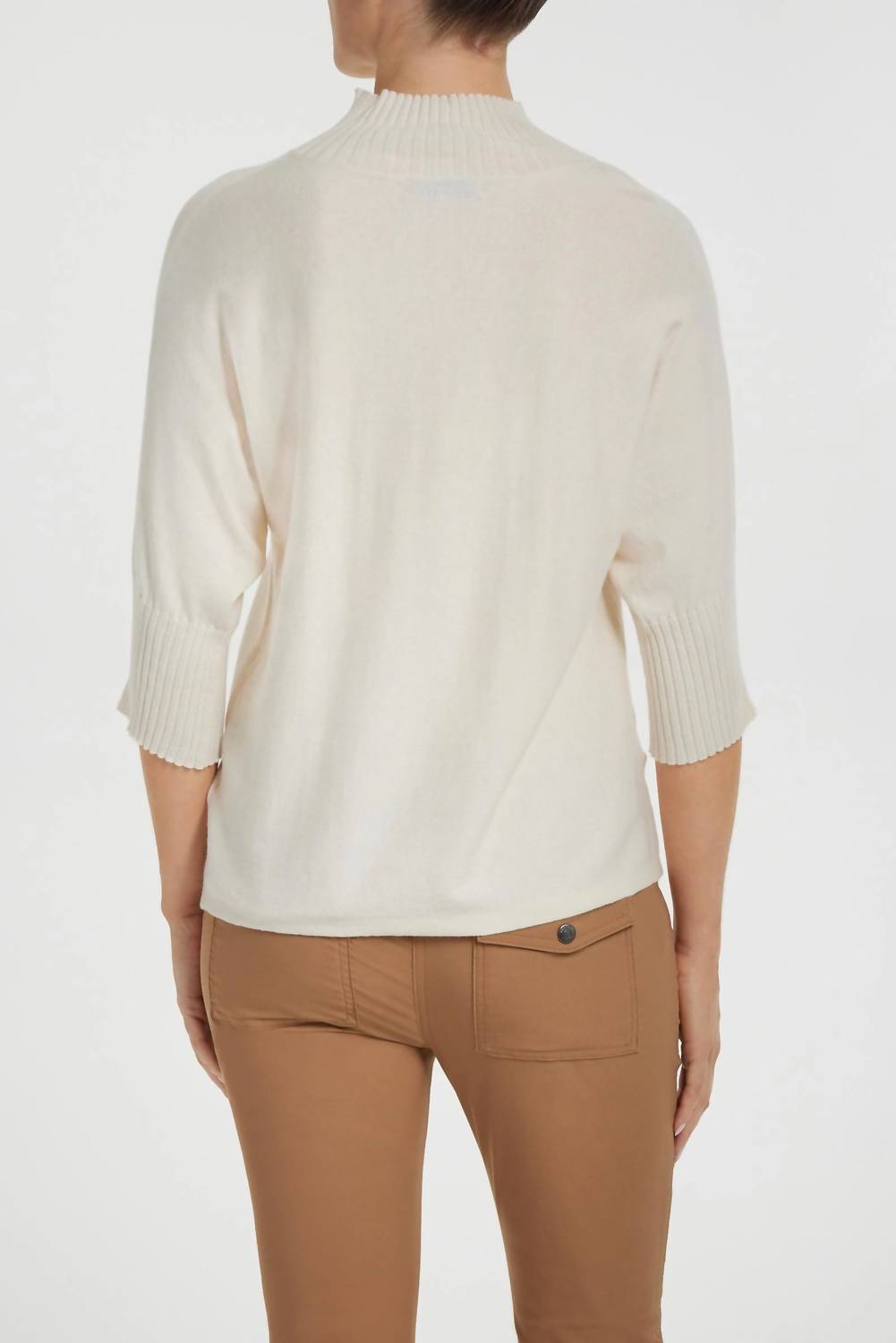 Anatomie - Ash Ribbed Mock Neck Sweater