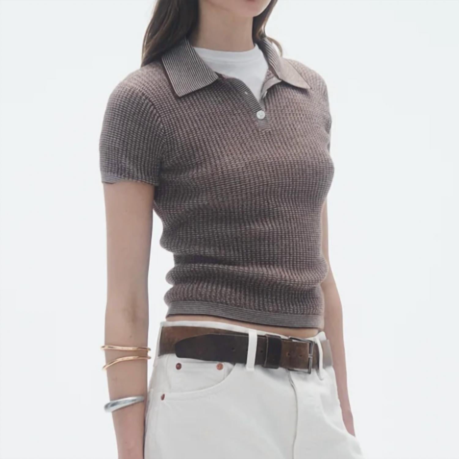 Guest In Residence - Shrunken Polo Top
