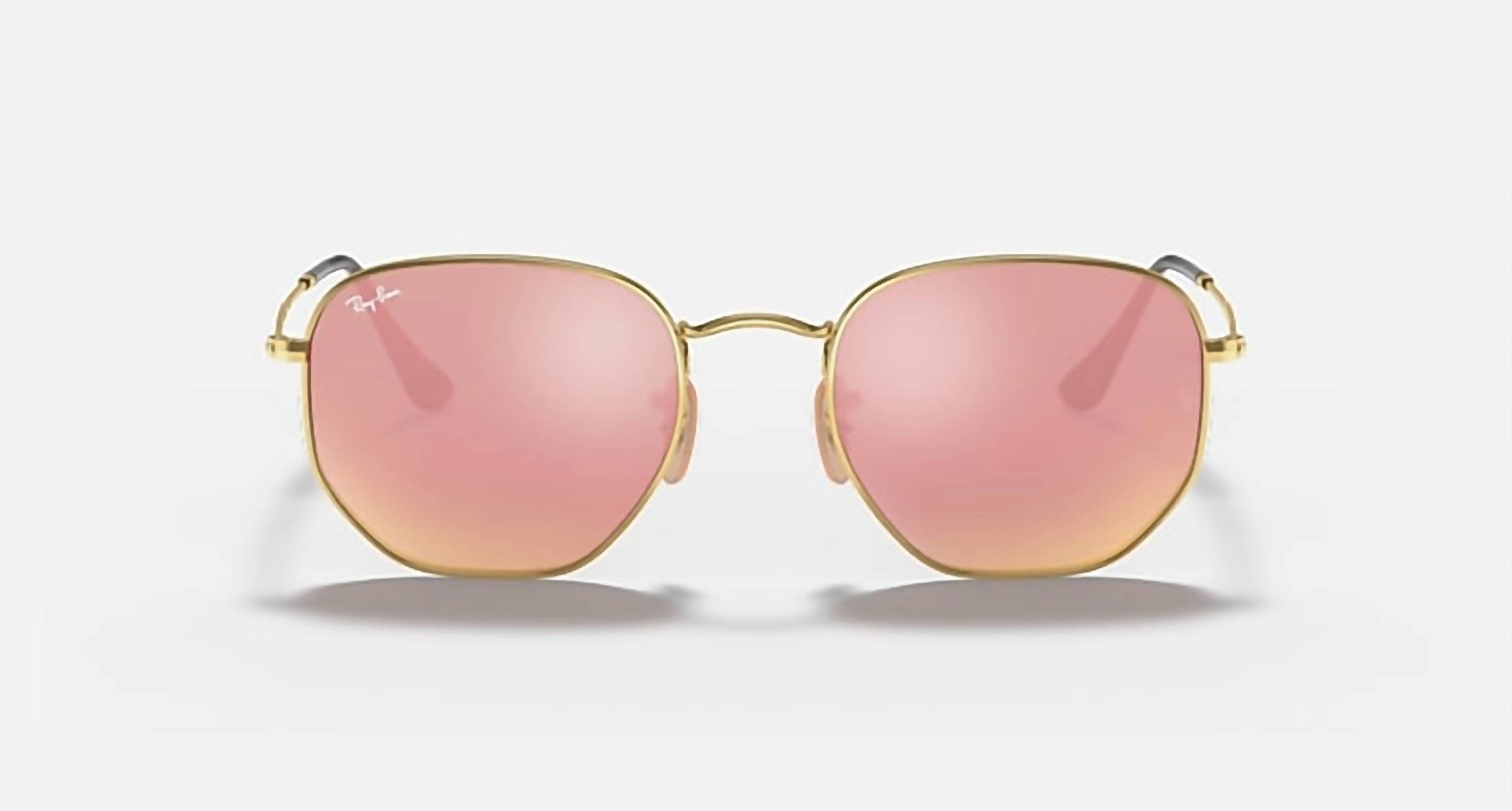 Ray Ban - Hexagonal Flat Lens Medium Non Polarized Sunglasses Rb3548n 001/z2