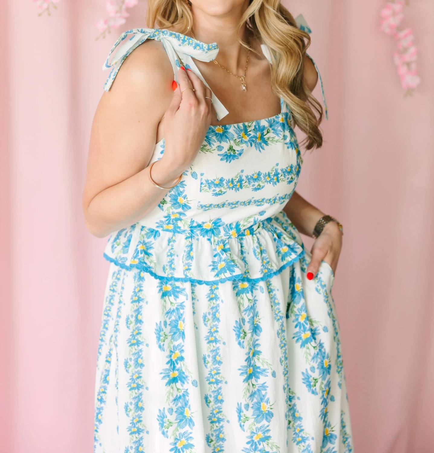 &Merci - Floral Print Midi Dress