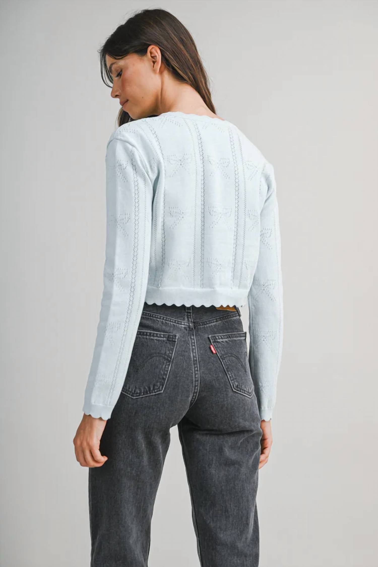 Mable - Eva Pointelle Knitted Cardigan