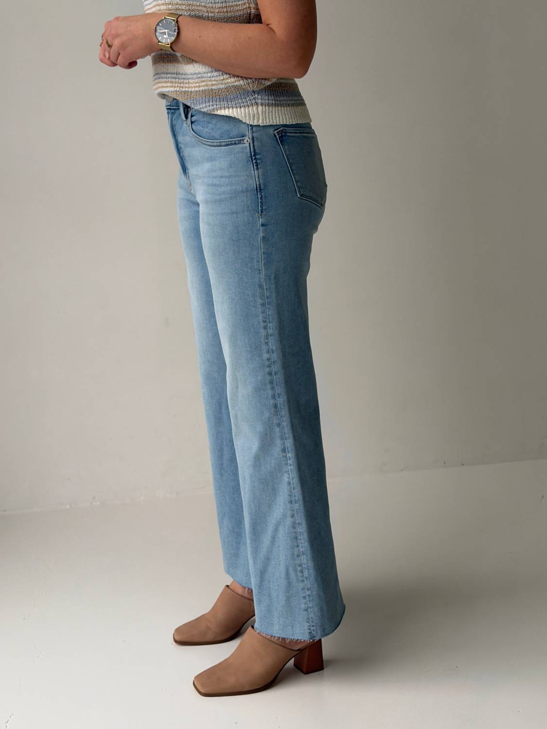 DEAR JOHN DENIM Fiona High-rise Wide Leg Jeans in mirny - women's jeans - alternate view
