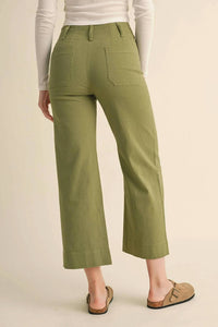 &Merci - High Waist Cropped Wide Leg Pants