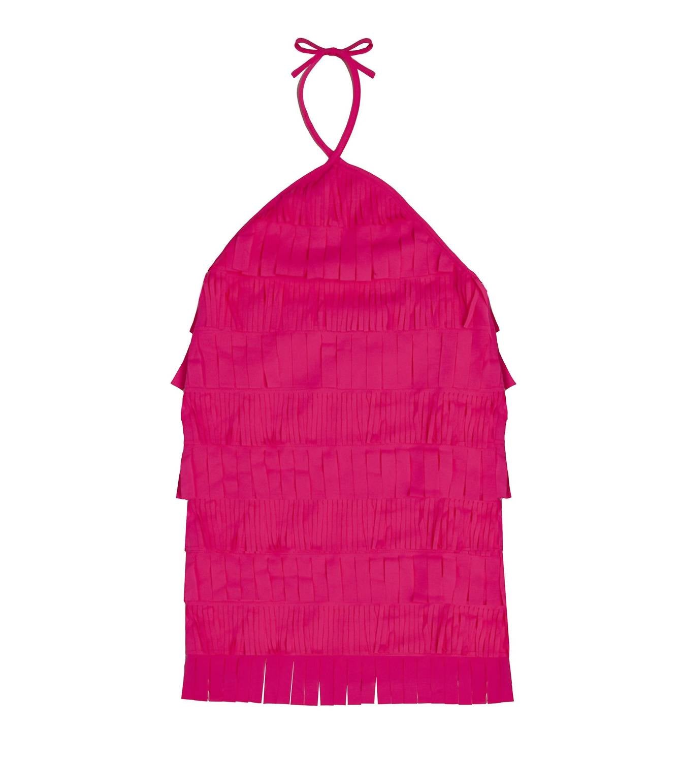 Mia - Fringe Halter Dress