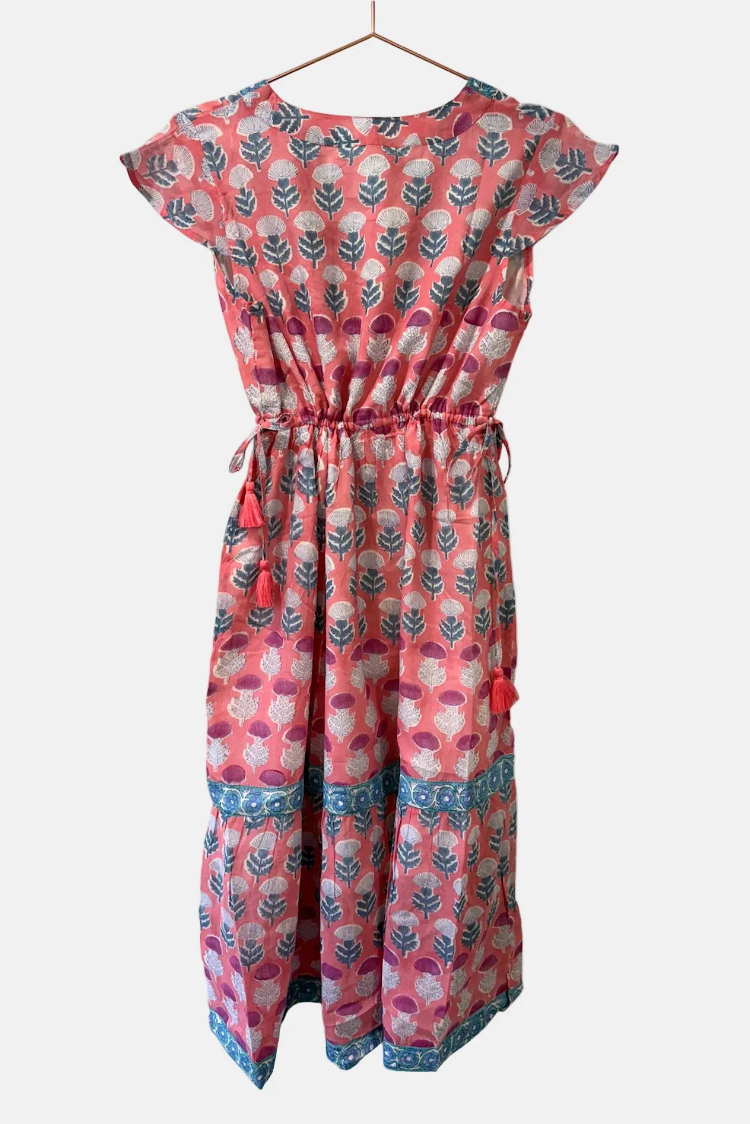 Dolma - Women's Side Tie Tassel Dress
