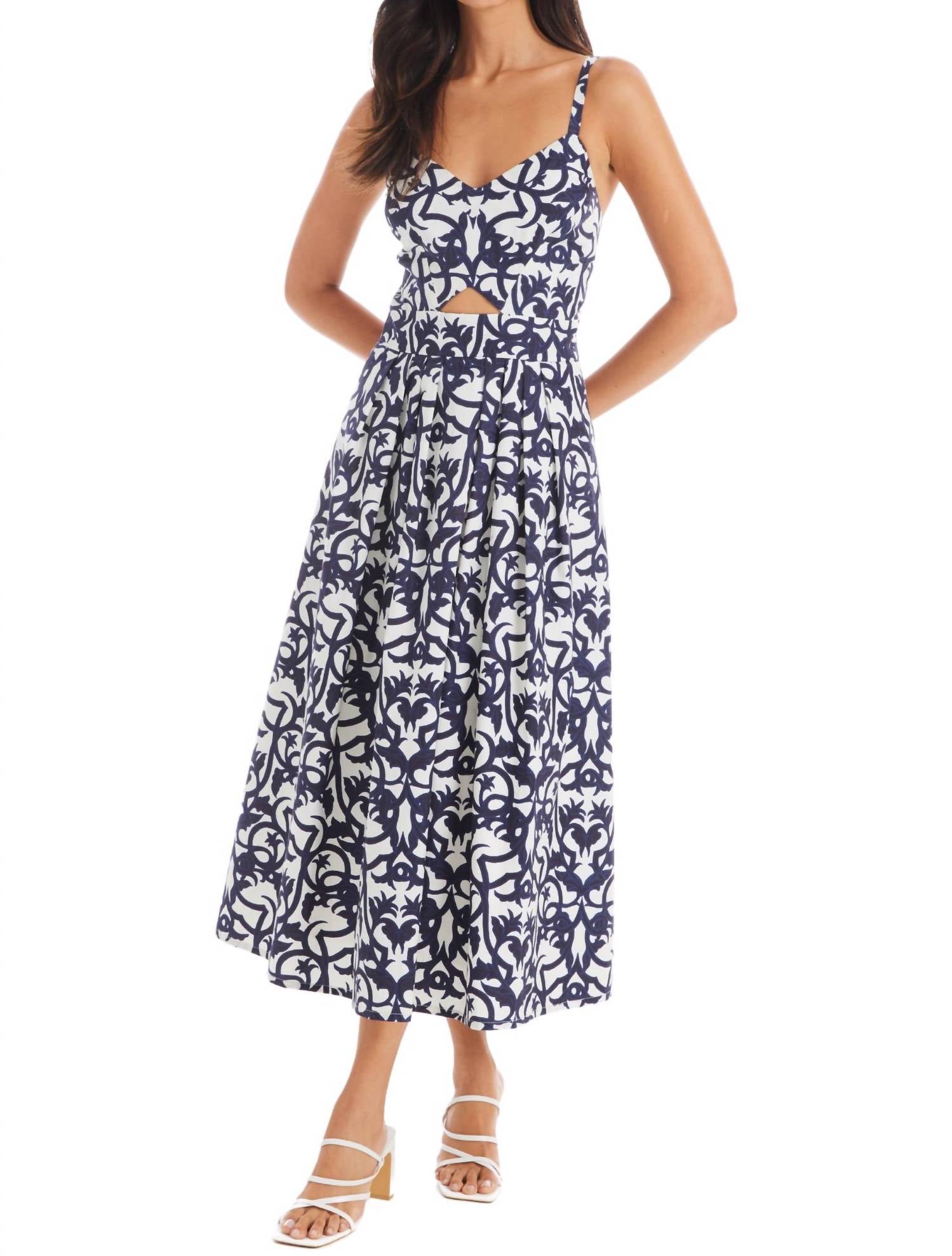 ALLISON NEW YORK Natalie Midi Dress in damask - women's dress