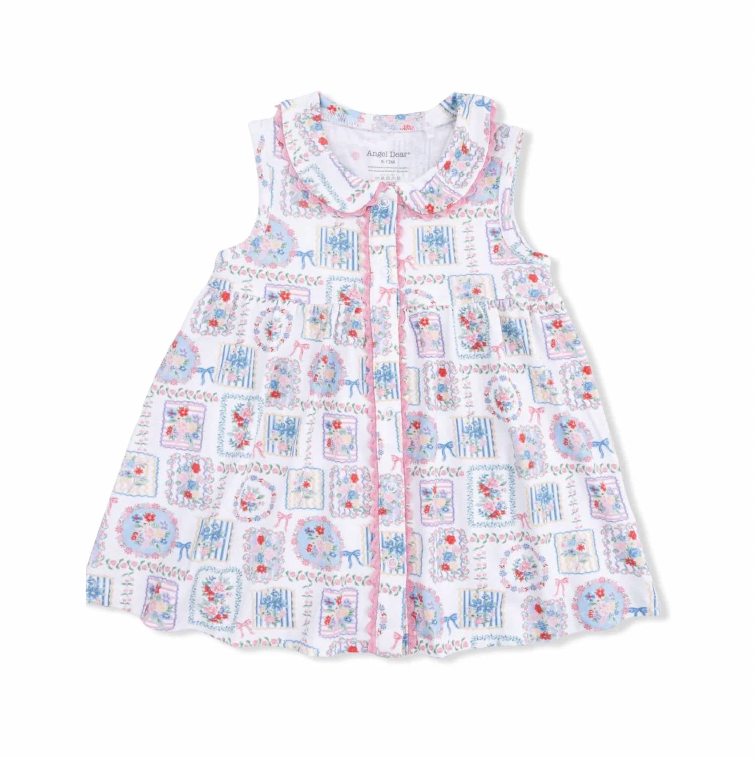 Angel Dear - Juleps Floral Patchwork Jill Dress With Bloomers