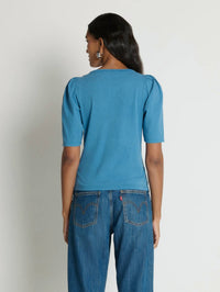 Nation LTD Nahal Top in indigo - women's t-shirt - alternate view