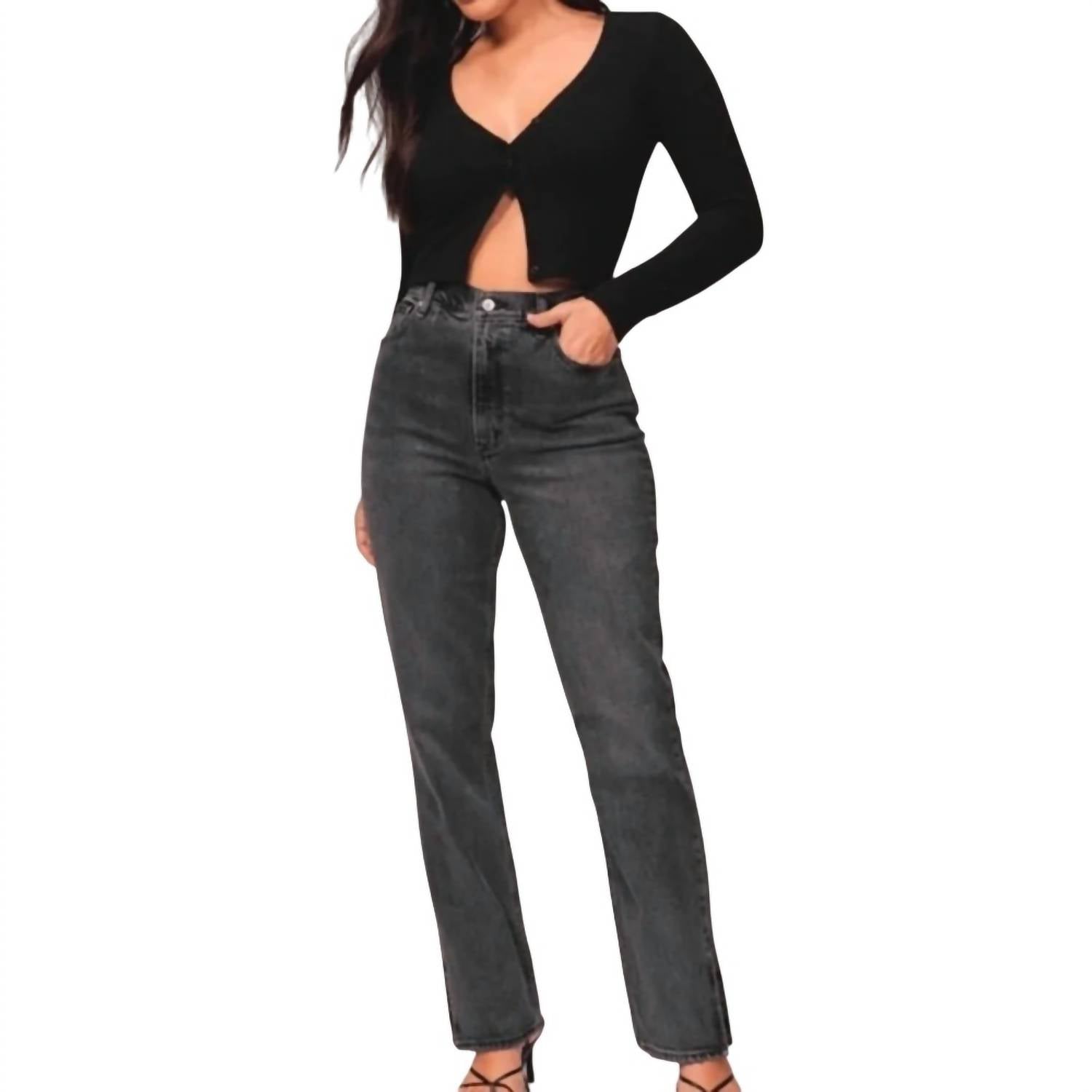 Abercrombie & Fitch - Women's 90's Ultra High Rise Straight Jeans