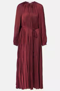 Ulla Johnson - Alexia Satin Plissé Midi Dress