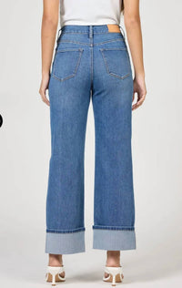 Dear John Denim - Holly High Rise Cuffed Hem Straight Leg Jeans