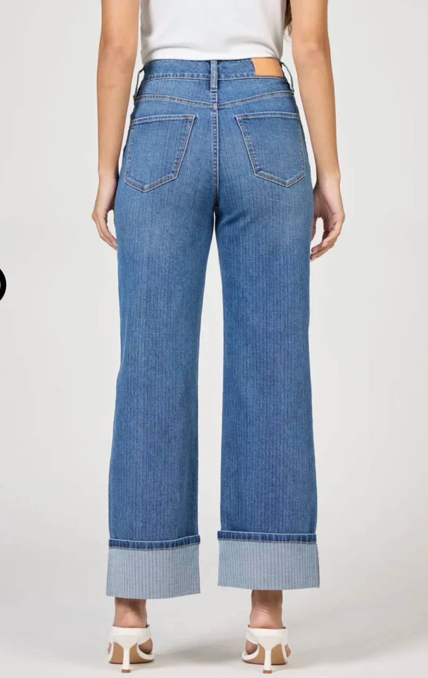 Dear John Denim - Holly High Rise Cuffed Hem Straight Leg Jeans