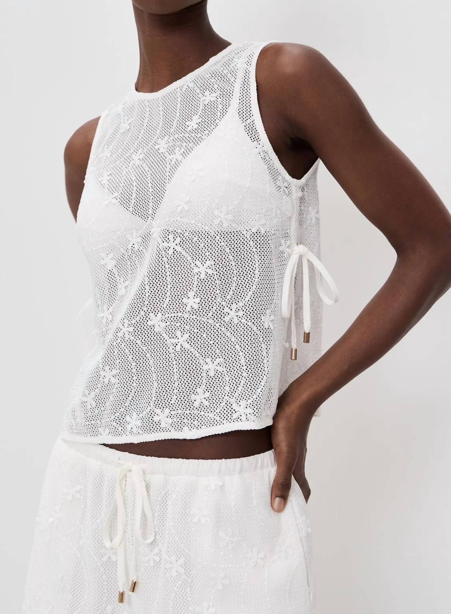 Minkpink - Sundara Tie Side Lace Top