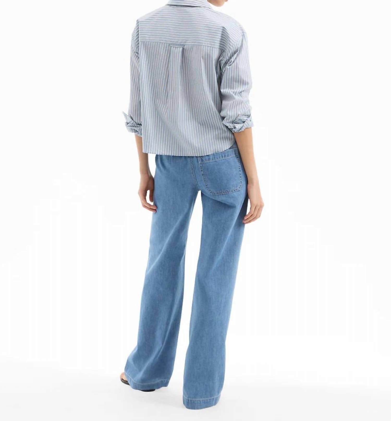 Veronica Beard - Dunford Wide Leg Jean With Drawcord