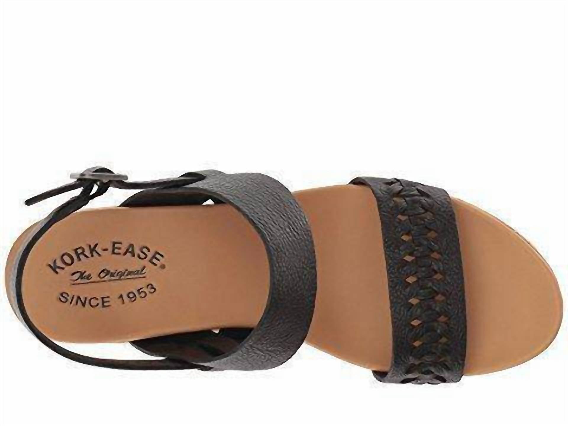 Kork-Ease - Women's Austin Braid Full Grain Wedge Sandal