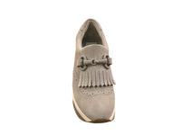 Dolce Vita Women's Jhaxo Suede Buckle Shoes in almond - women's sneaker - detail view