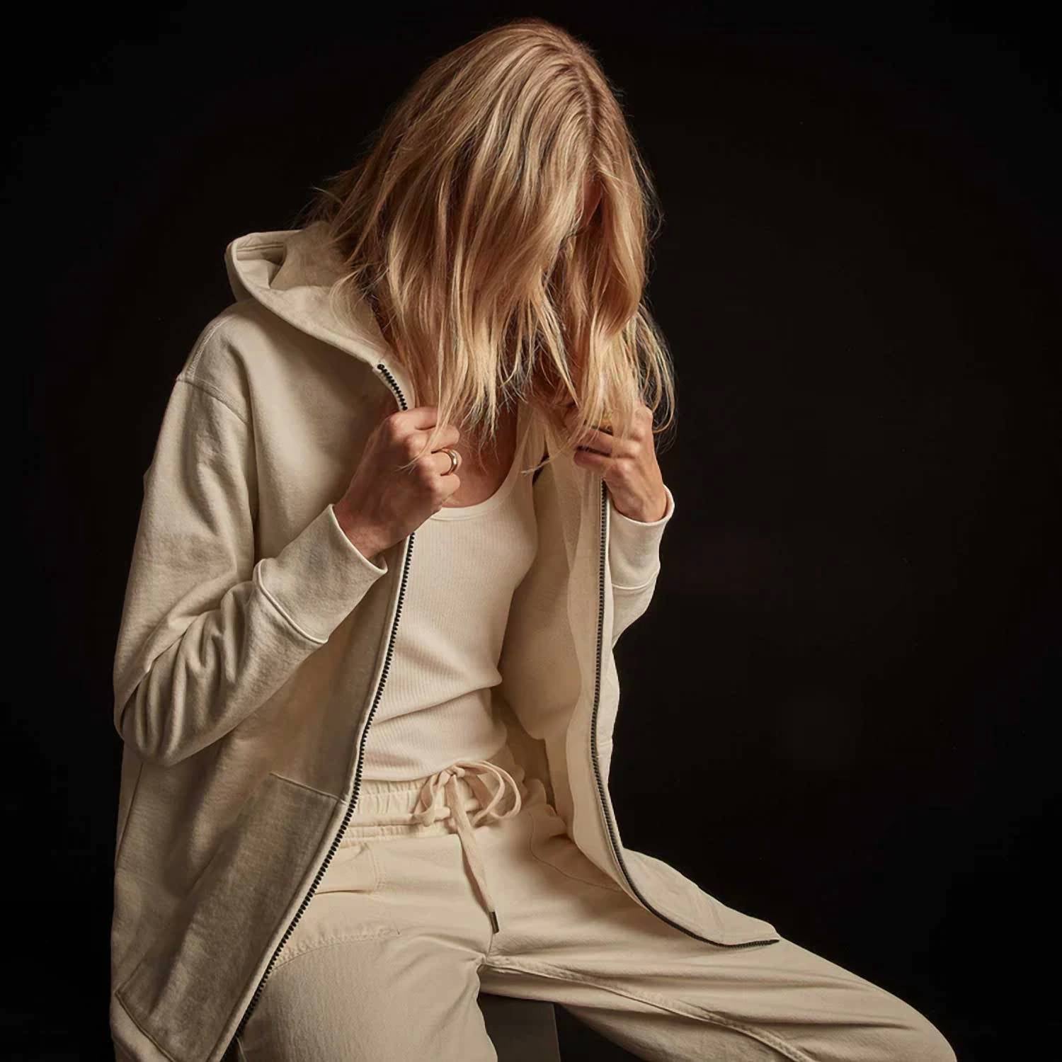 James Perse - Zip Up Hoodie Sweatshirt