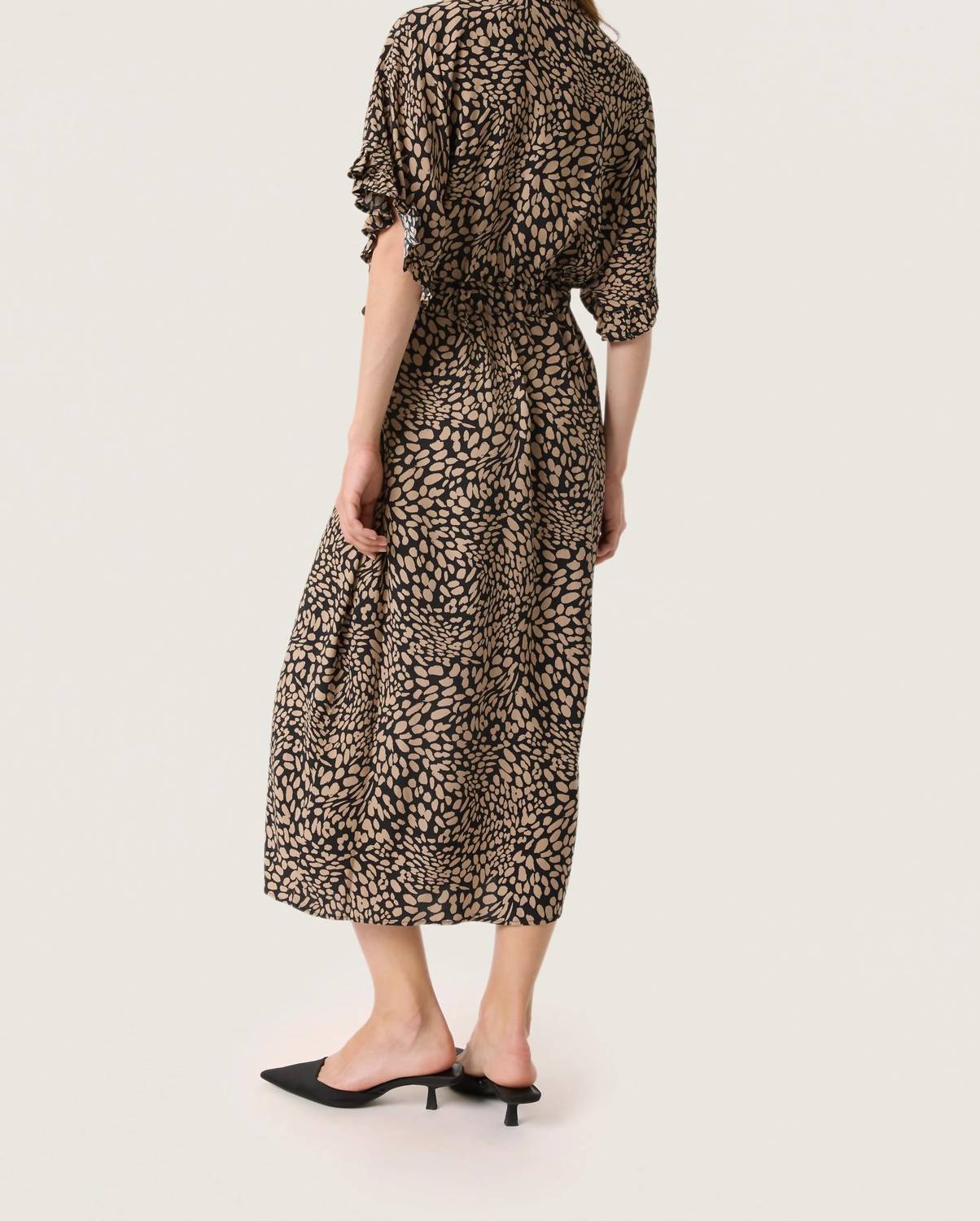 Soaked In Luxury - Naya Short Sleeve Midi Shirt Dress