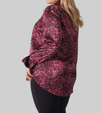 Catherine Gee - Daria French Cuff Silk Blouse - Plus Size
