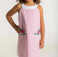 Florence Eiseman - Girls Strawberries Seersucker Dress