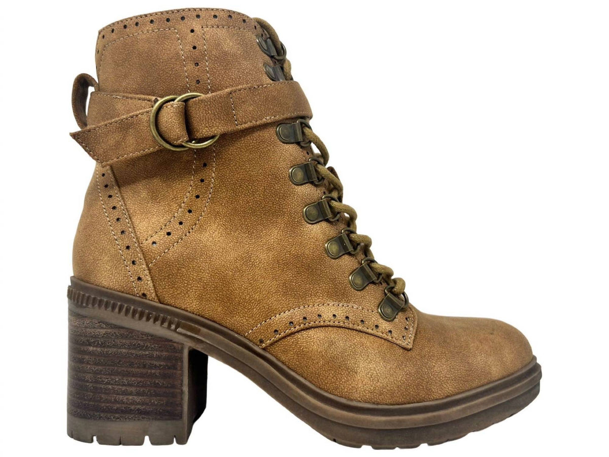 Very G - Women's Donatella Chunky Combat Lace Up Bootie