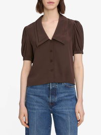 Frame - Sailor Short Sleeve Blouse