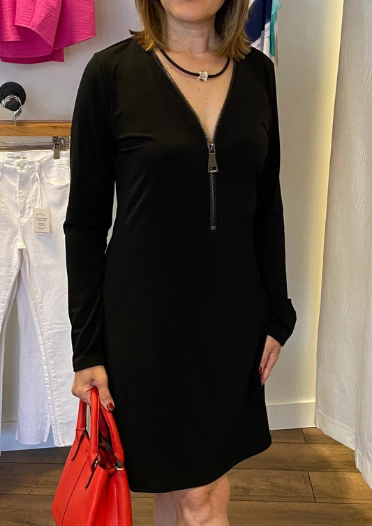 Ariella - Long Sleeve Zipper Dress