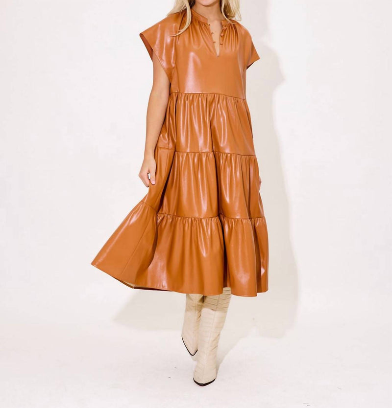ALDEN ADAIR Pippa Dress - Caramel - FINAL SALE
