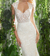 Morilee - Polly Frosted Embroidered Gown