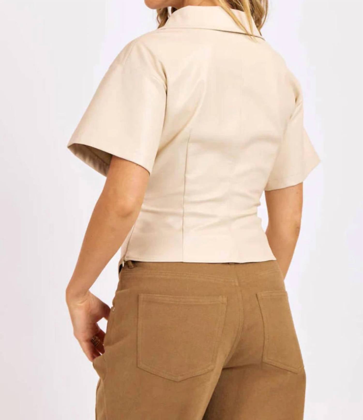 Sage The Label - Twisted Leather Top