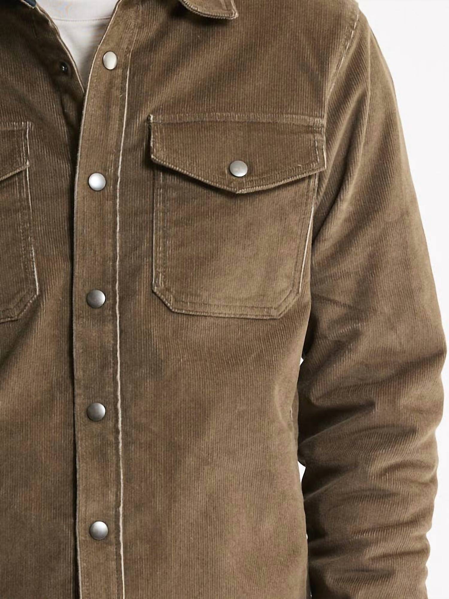 Jachs New York - Sherpa Lined Corduroy Shirt Jacket