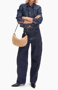 Clare V. - Women's Lune Shearling Shoulder Bag