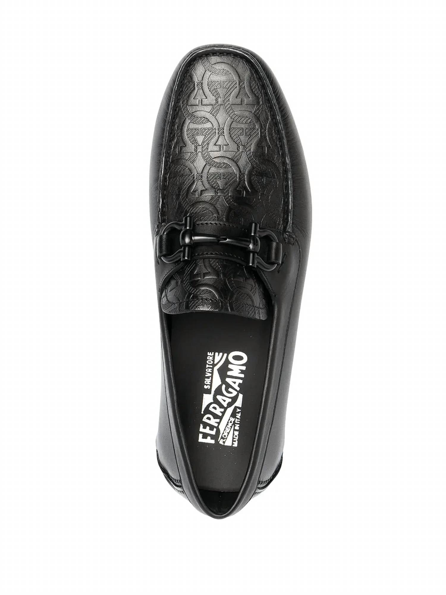 Salvatore Ferragamo - Men's Leather Gancini-logo Loafers