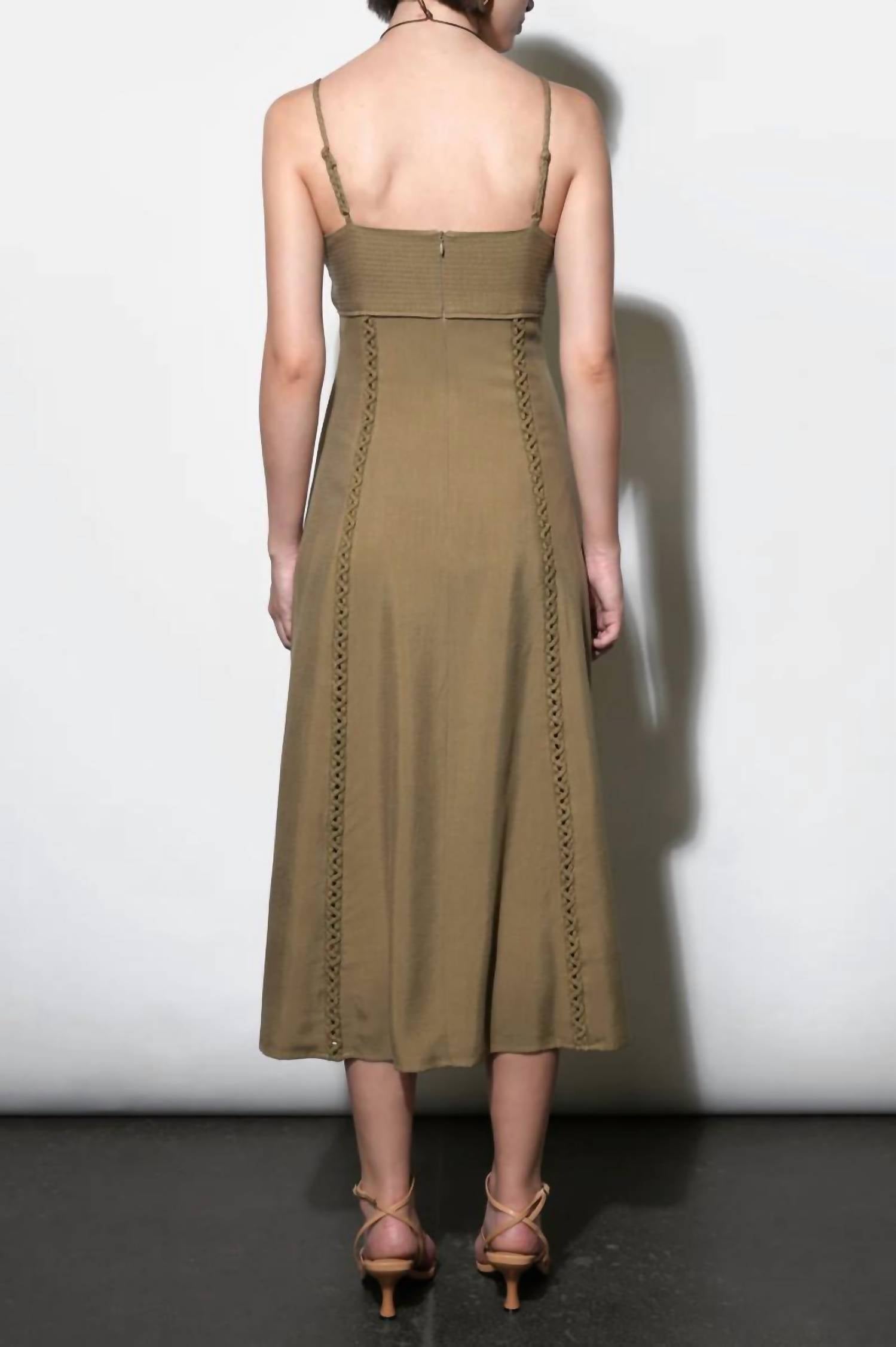 Greylin - Ivy Embroidery Lace Midi Dress