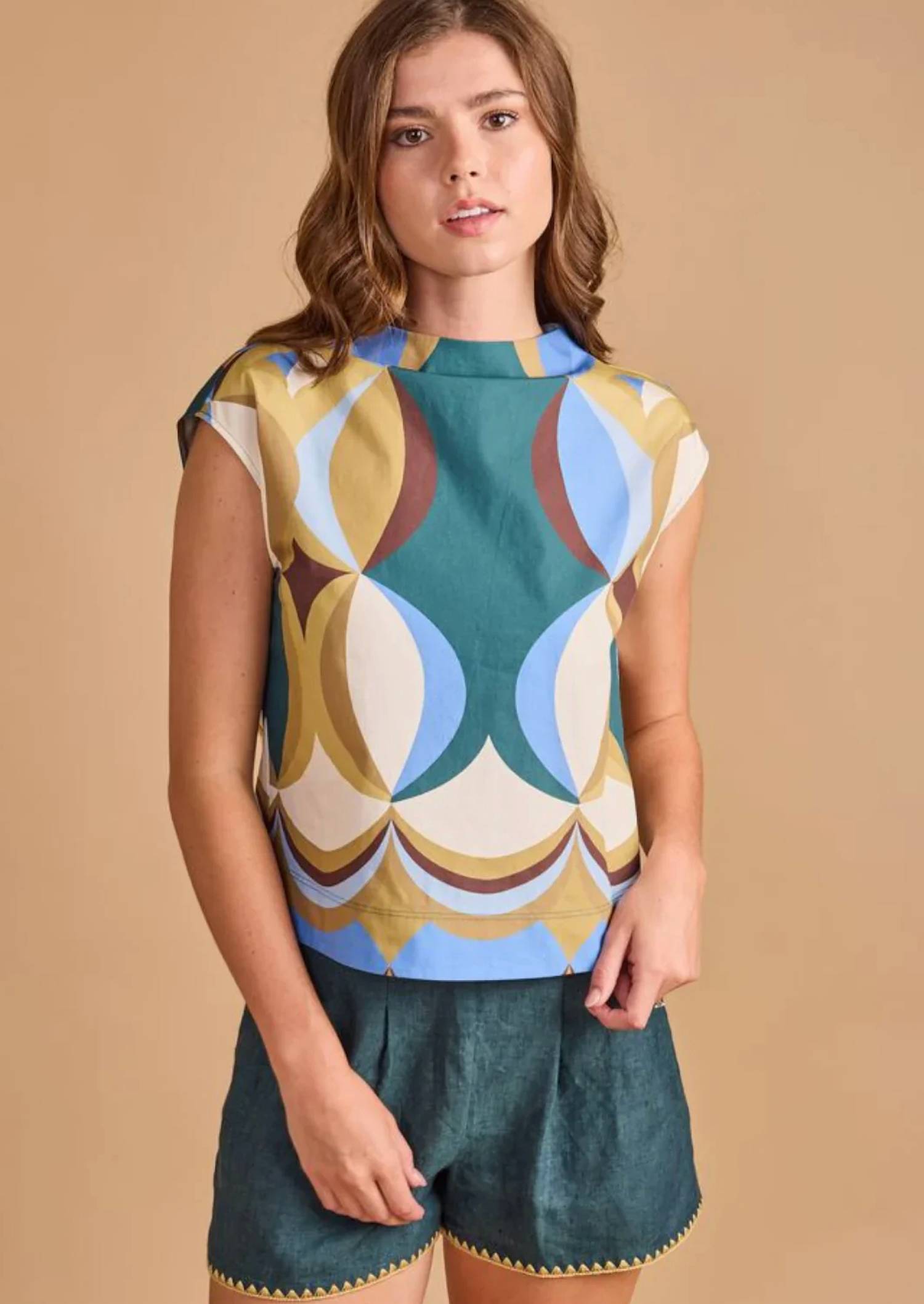 Thomas & Lourdes - Sadie Mock Neck Top
