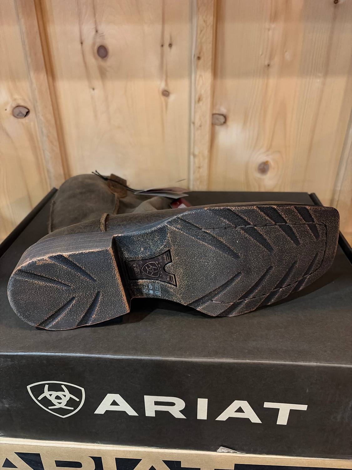 ARIAT Men's Rambler Cowboy Boot in brown - men's boots - detail view