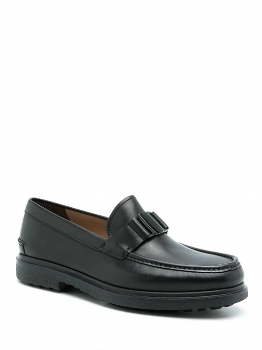 Salvatore Ferragamo - Men's Leather Plano Loafers