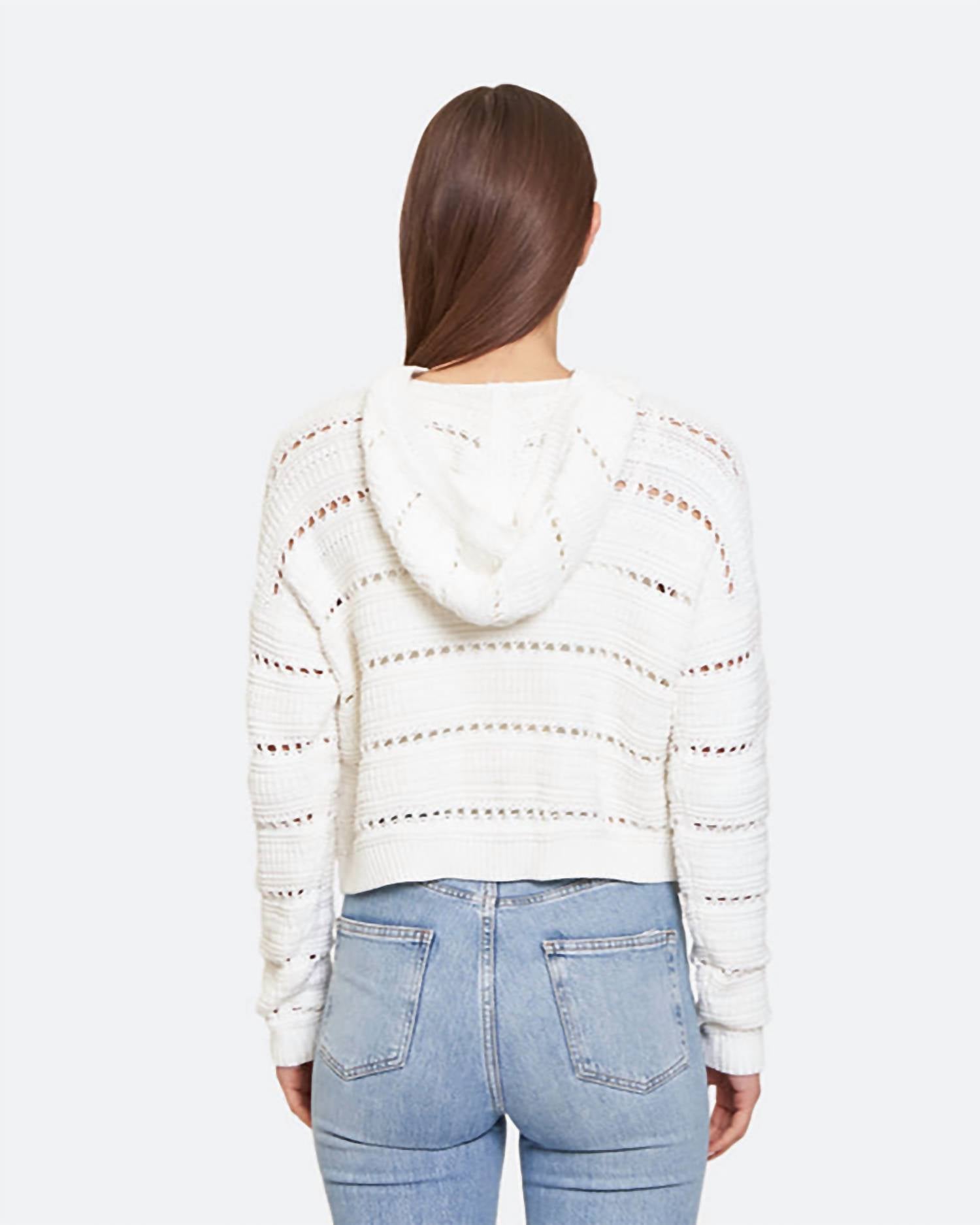 Autumn Cashmere - Solid Pointelle Hoodie
