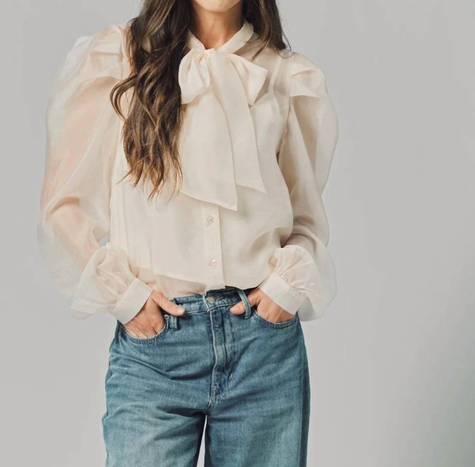 The Shirt - Long Sleeve French Bow Shirt