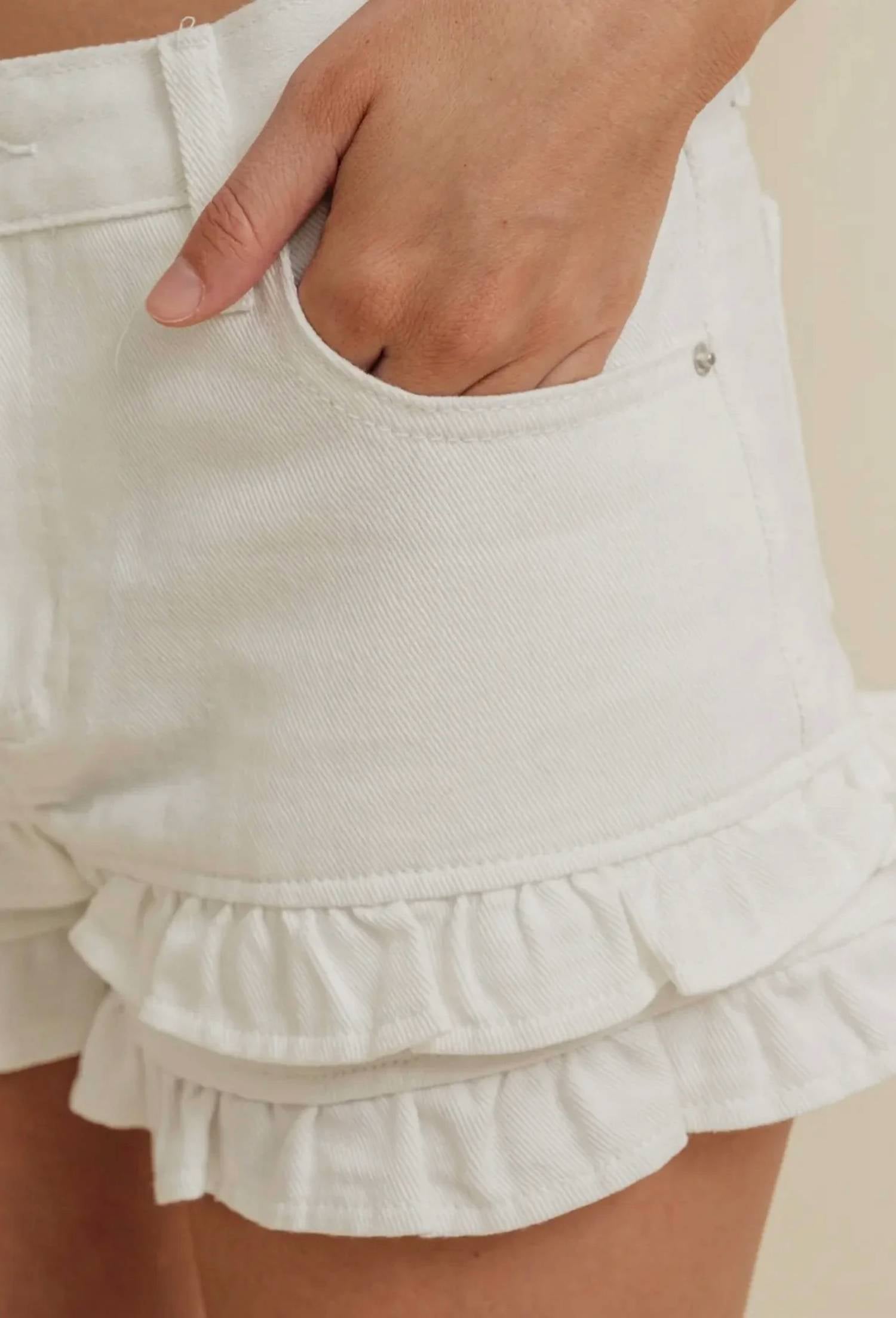 Cloud Ten - The Alexis Ruffled Short