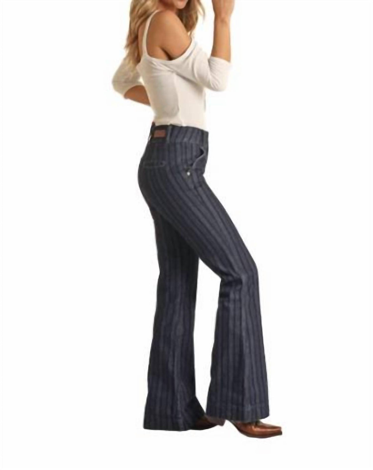 Rock & Roll Denim - Jacquard High Rise Trouser