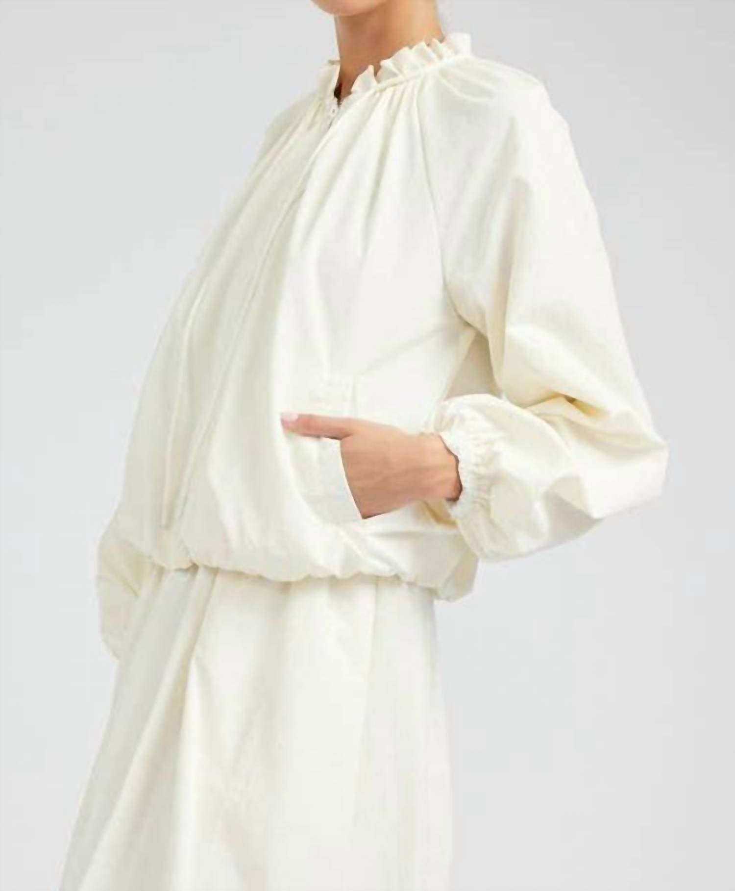 Current Air - Bubble Hem Bomber Jacket