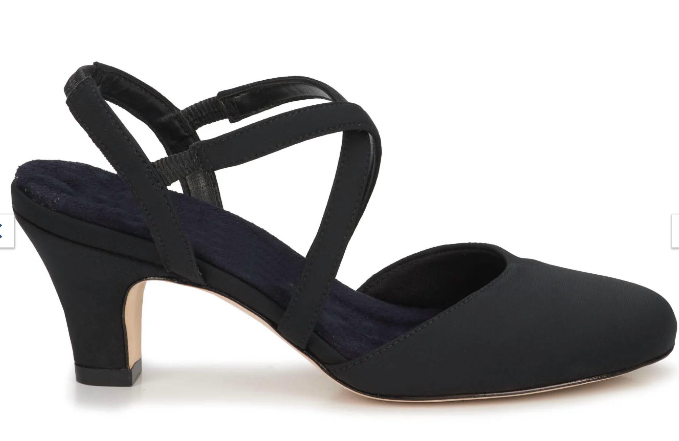 DREW Women's Caliente Comfort Pump Heels in black micro - women's heels