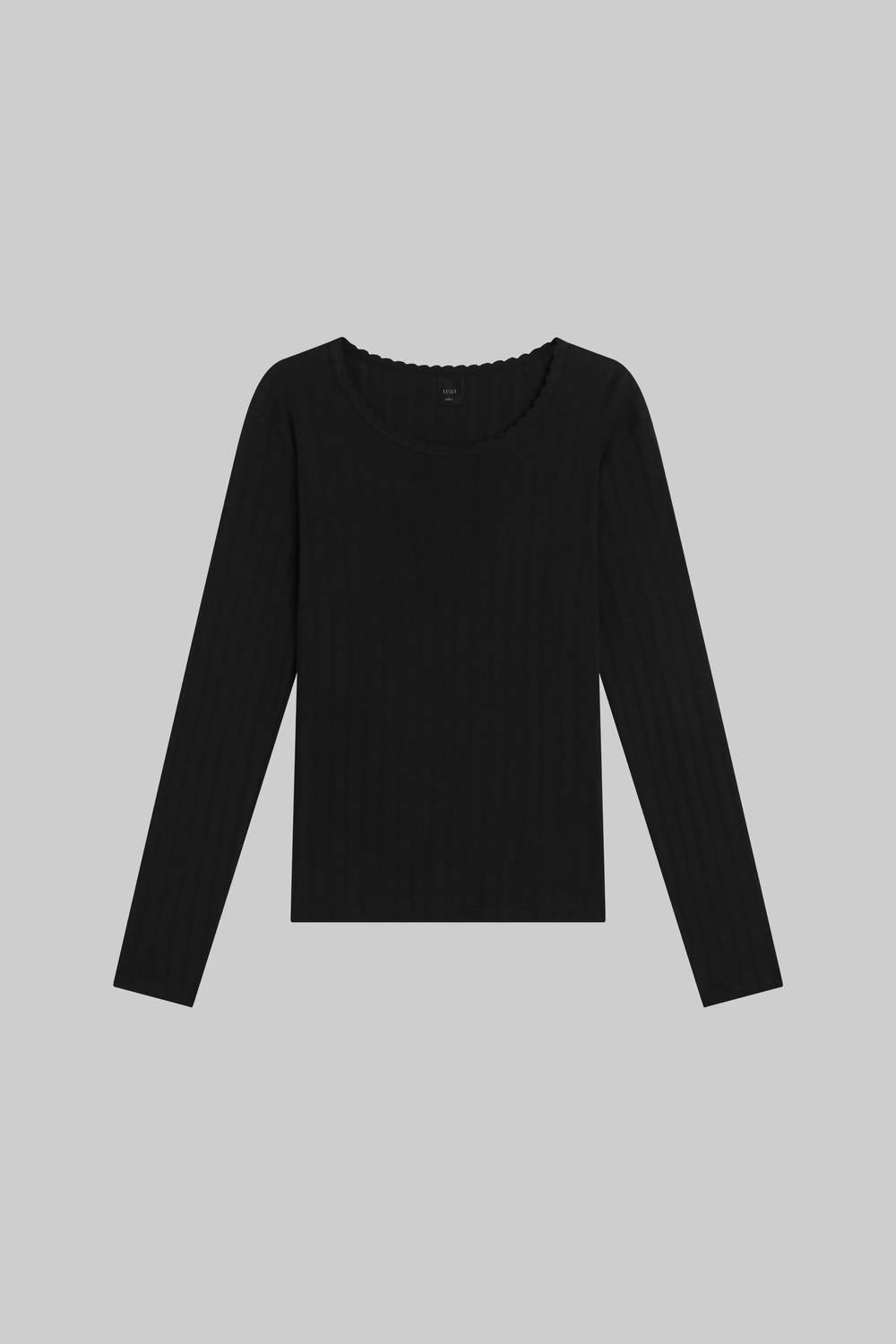 Leset - Pointelle Long Sleeve Shirt