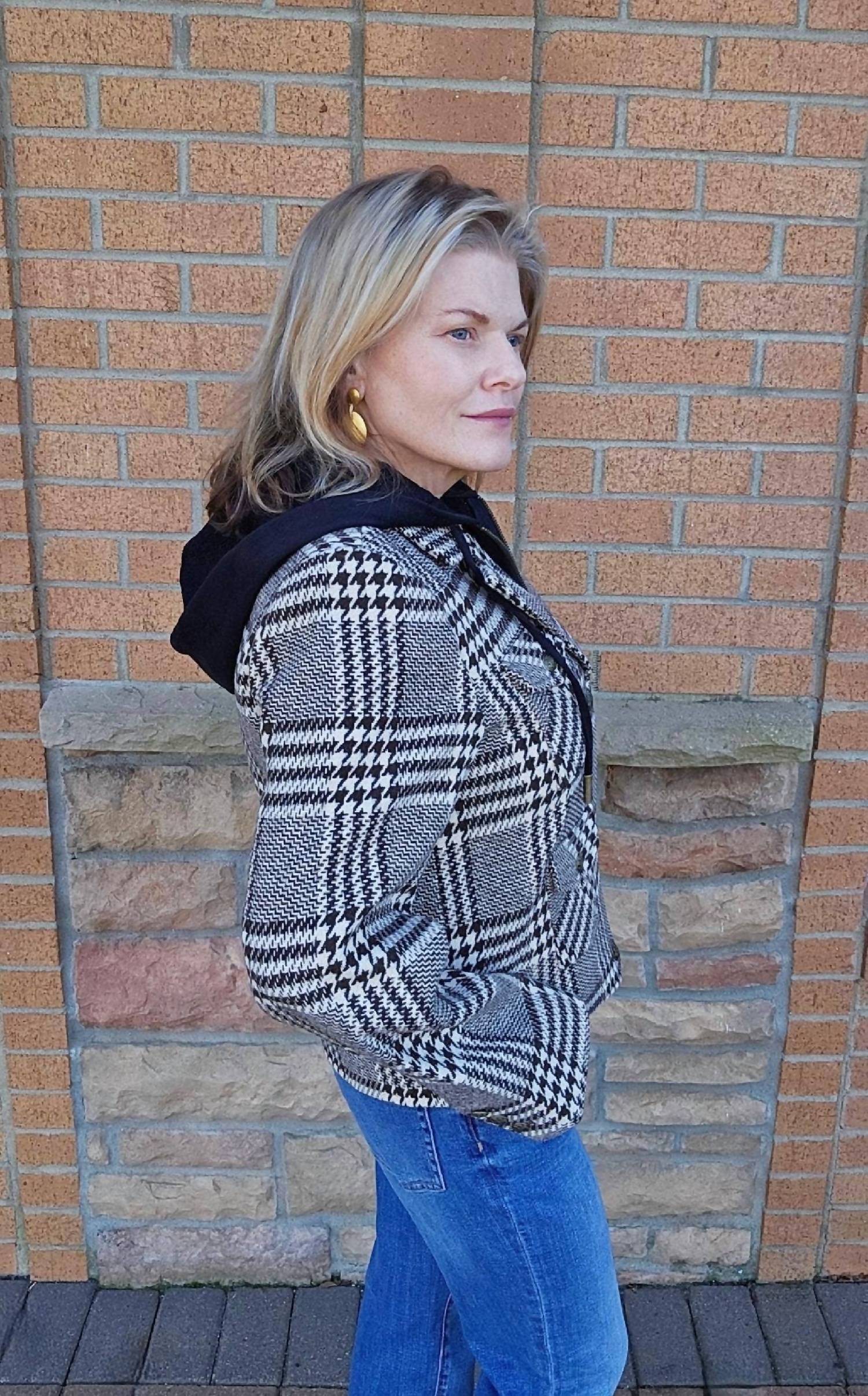 Charlie B - Plaid Attitude Hoodie Jacket