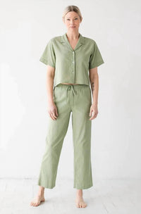 Salua - Woven High Waisted Pants